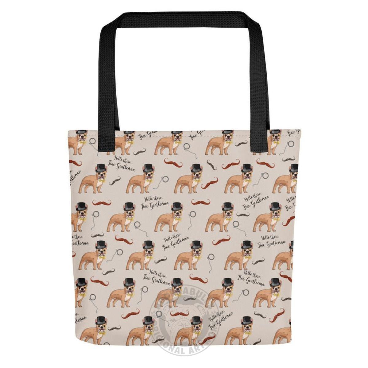 "Fine Gentleman" French Bulldog Tote Bag