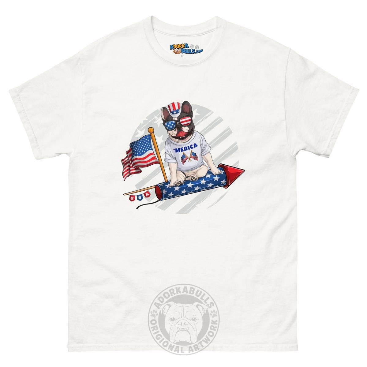 Frenchie Riding Firework Men&