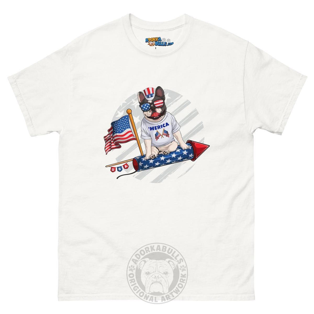 Frenchie Riding Firework Men&