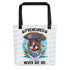 “Frenchies Never Say Die” Pirate French Bulldog Tote Bag