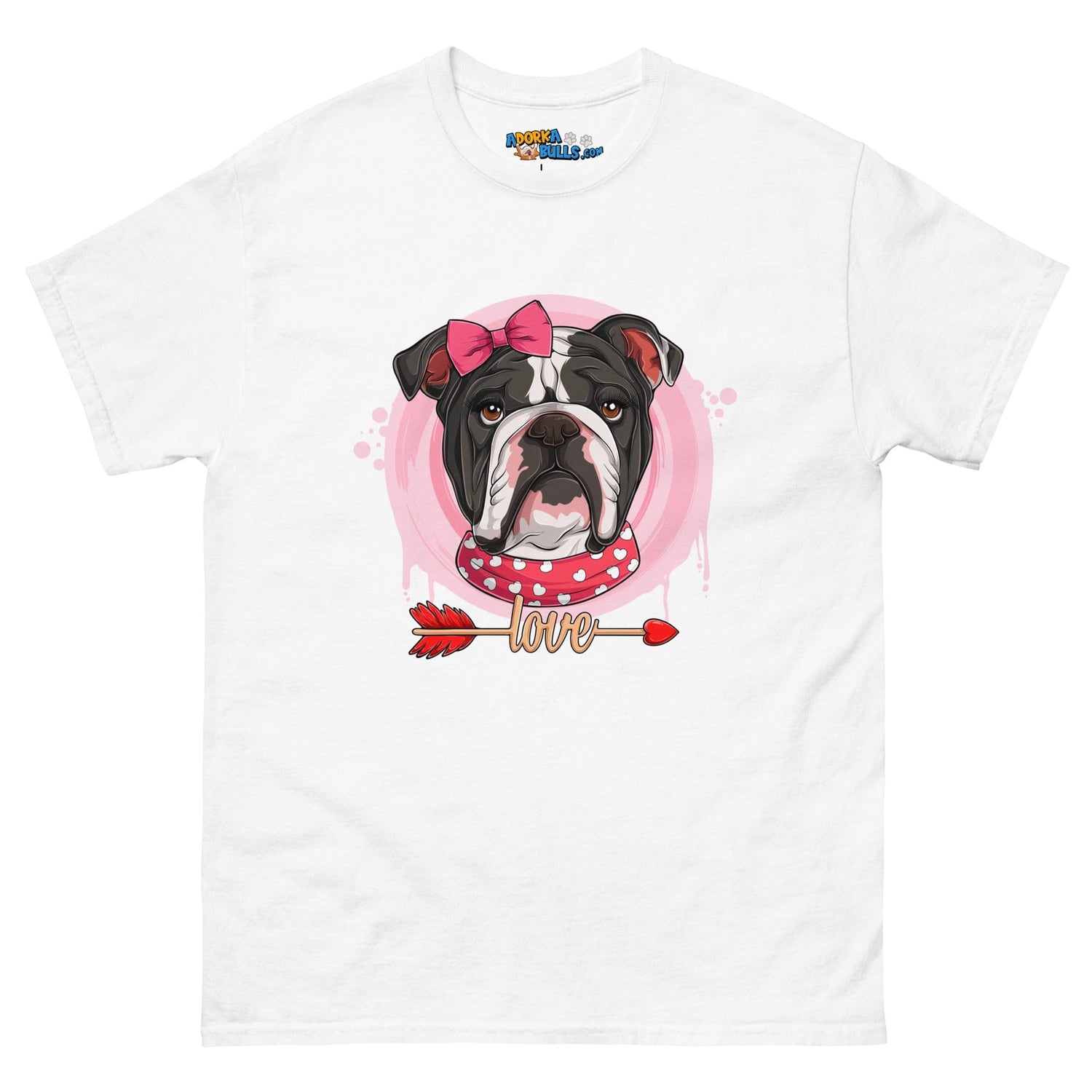 Gorgeous Black & White Colored Female English Bulldog Valentine&