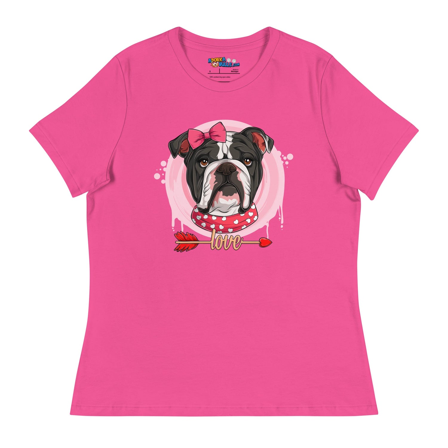 Gorgeous Black & White Colored Female English Bulldog Valentine&