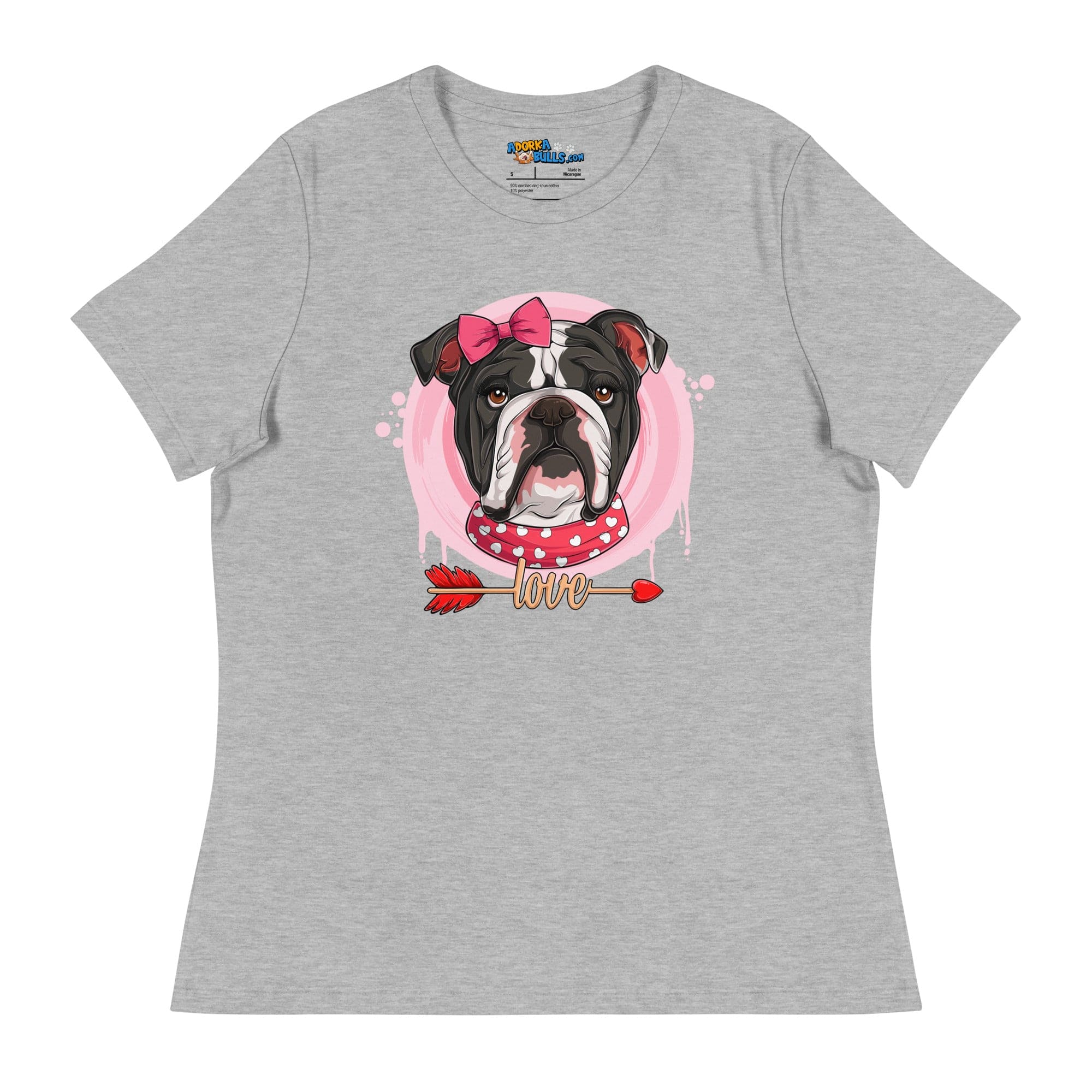 Gorgeous Black & White Colored Female English Bulldog Valentine&