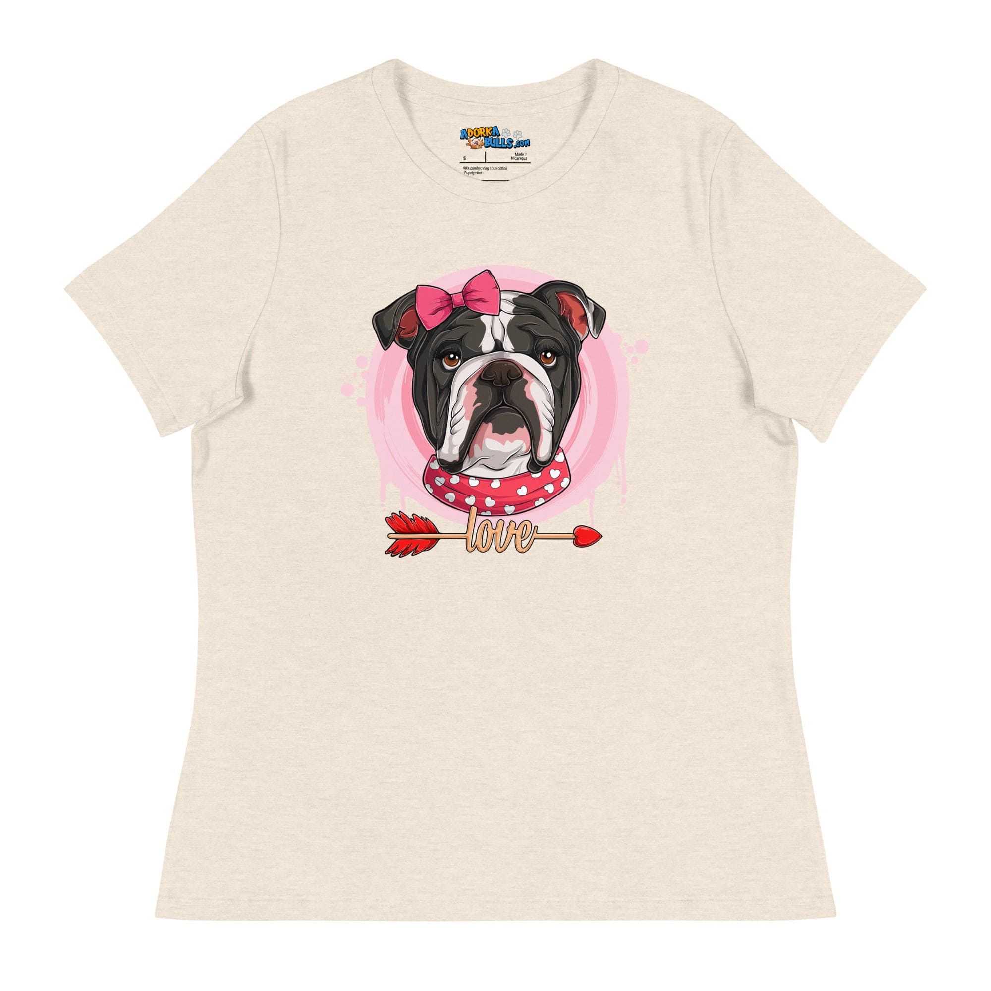 Gorgeous Black & White Colored Female English Bulldog Valentine&