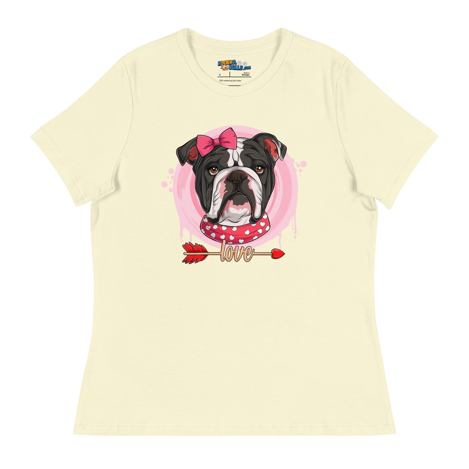 Gorgeous Black & White Colored Female English Bulldog Valentine&