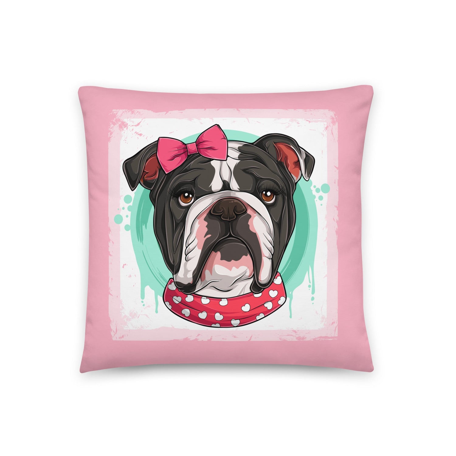 Gorgeous English Bulldog Pink Valentine&