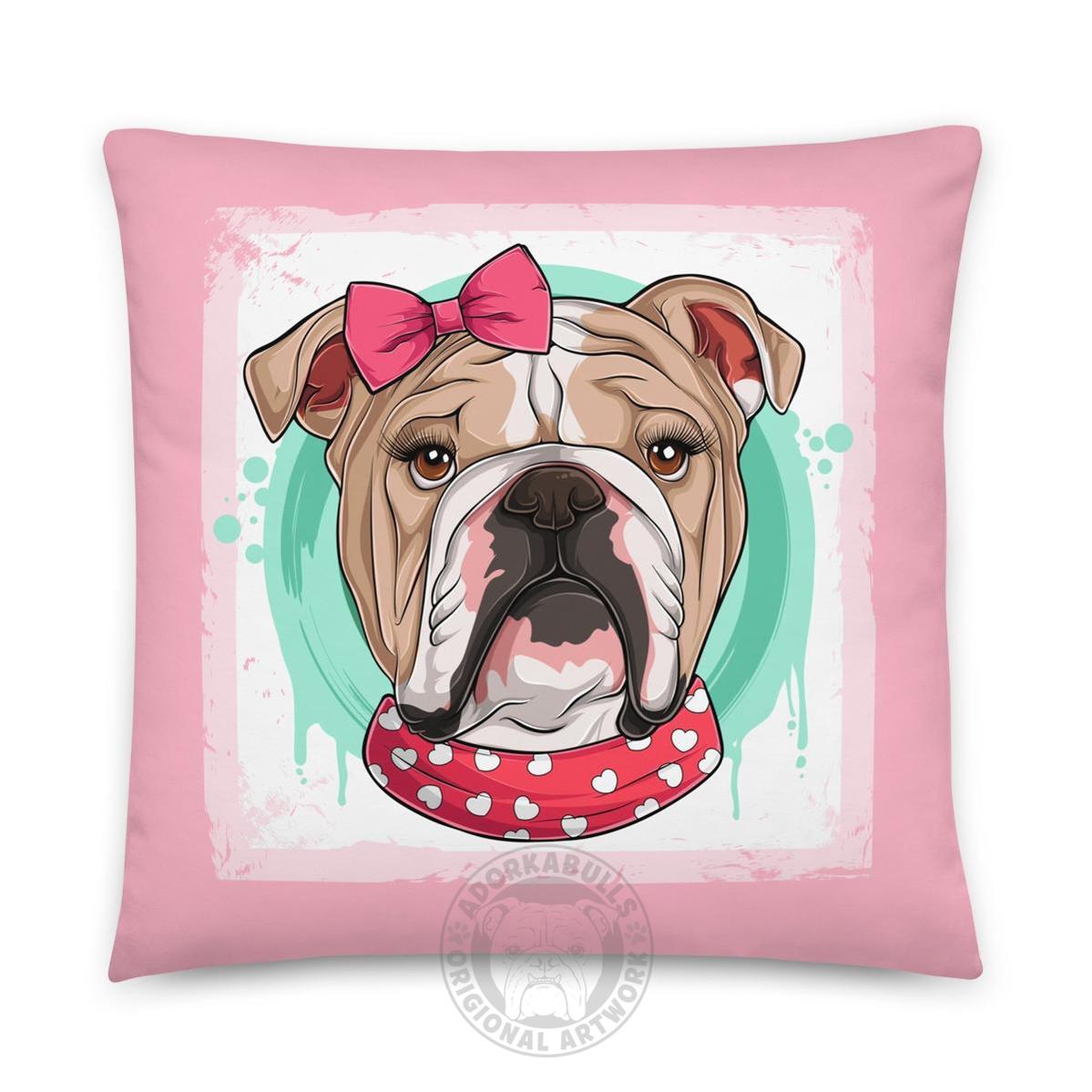 Gorgeous English Bulldog Pink Valentine&