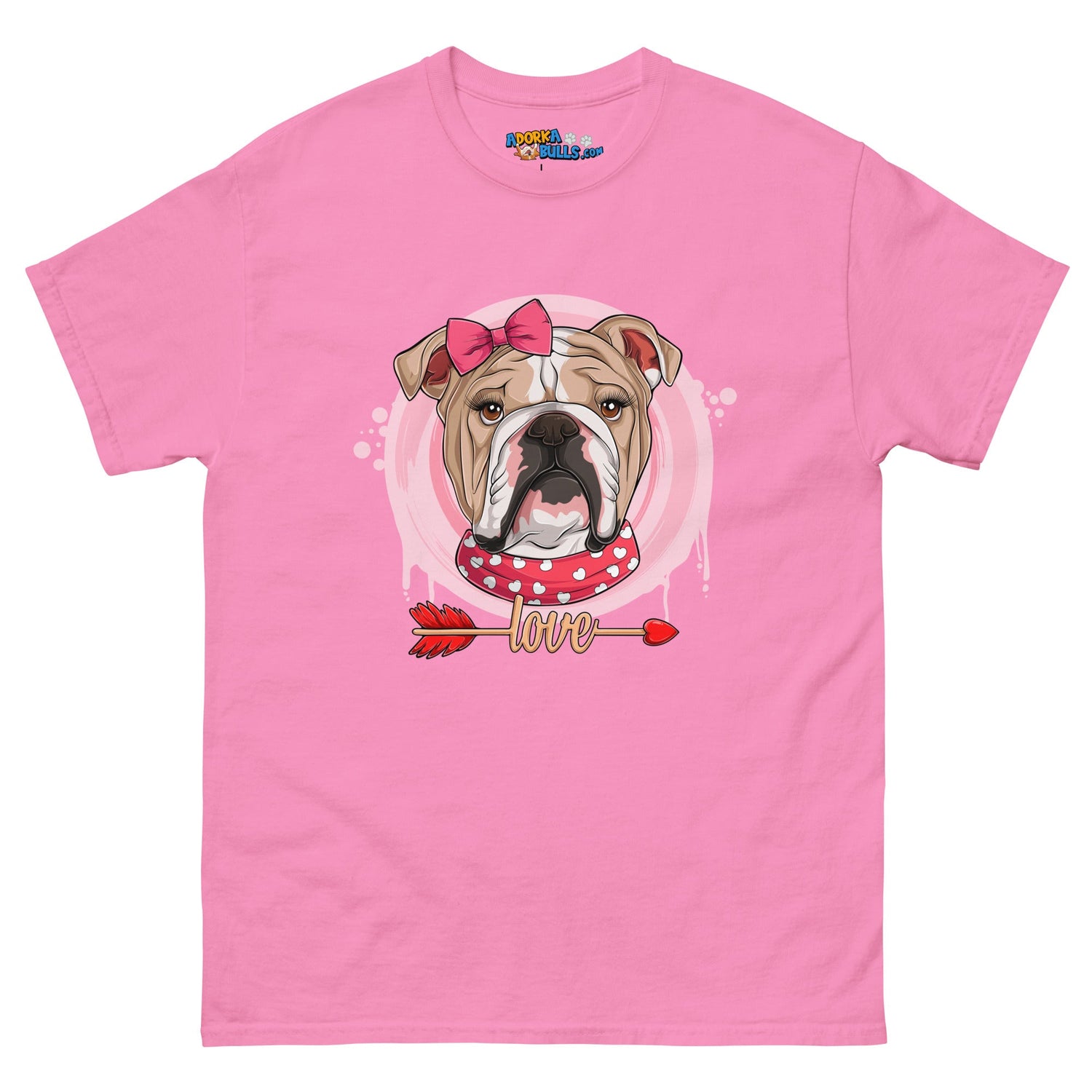 Gorgeous Fawn & White Colored Female English Bulldog Valentine&