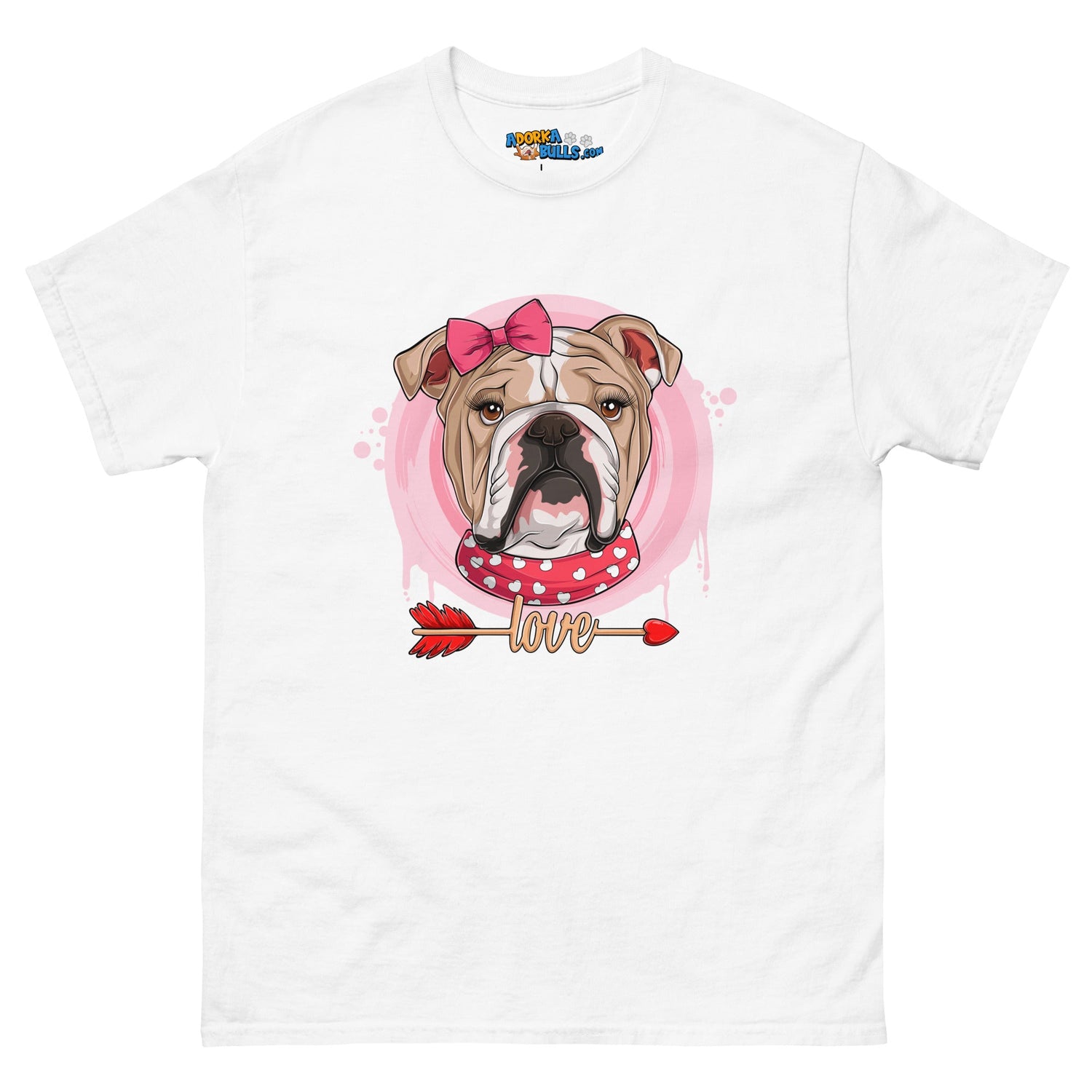 Gorgeous Fawn & White Colored Female English Bulldog Valentine&