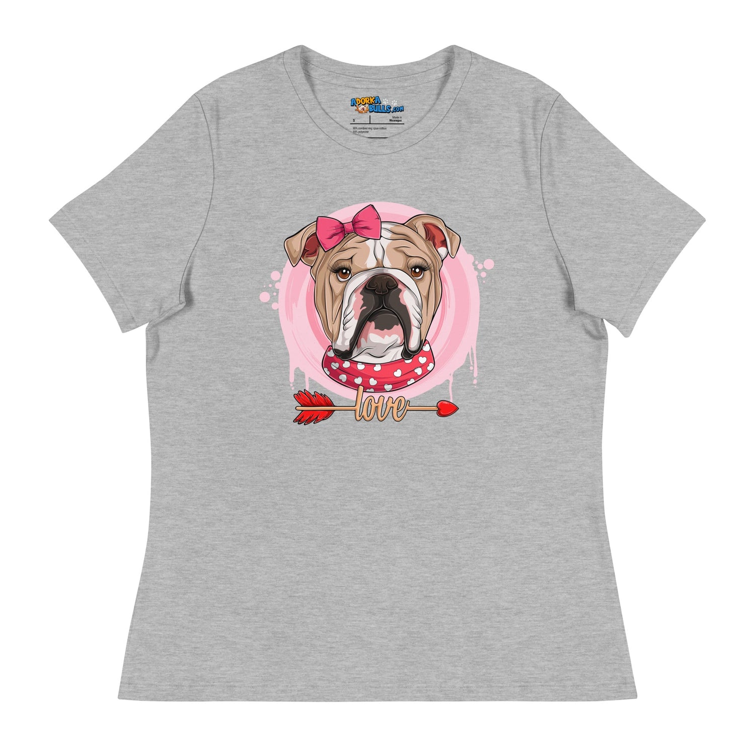 Gorgeous Fawn & White Colored Female English Bulldog Valentine&