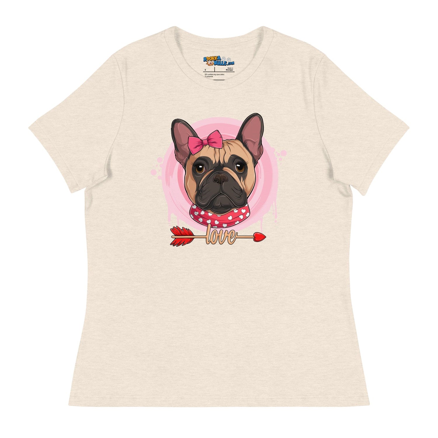 Gorgeous Fawn & White Colored Female French Bulldog Valentine&