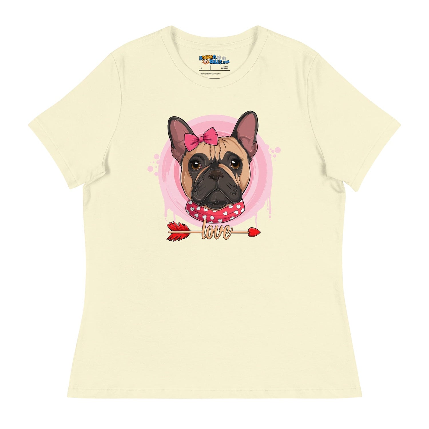 Gorgeous Fawn & White Colored Female French Bulldog Valentine&
