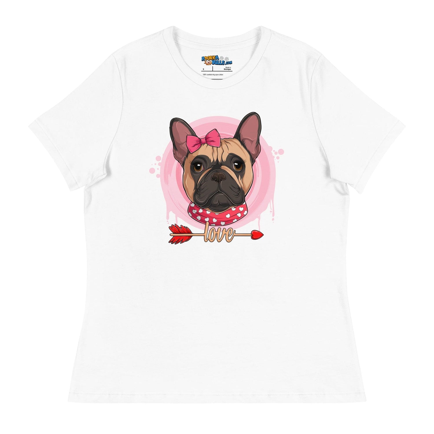 Gorgeous Fawn & White Colored Female French Bulldog Valentine&