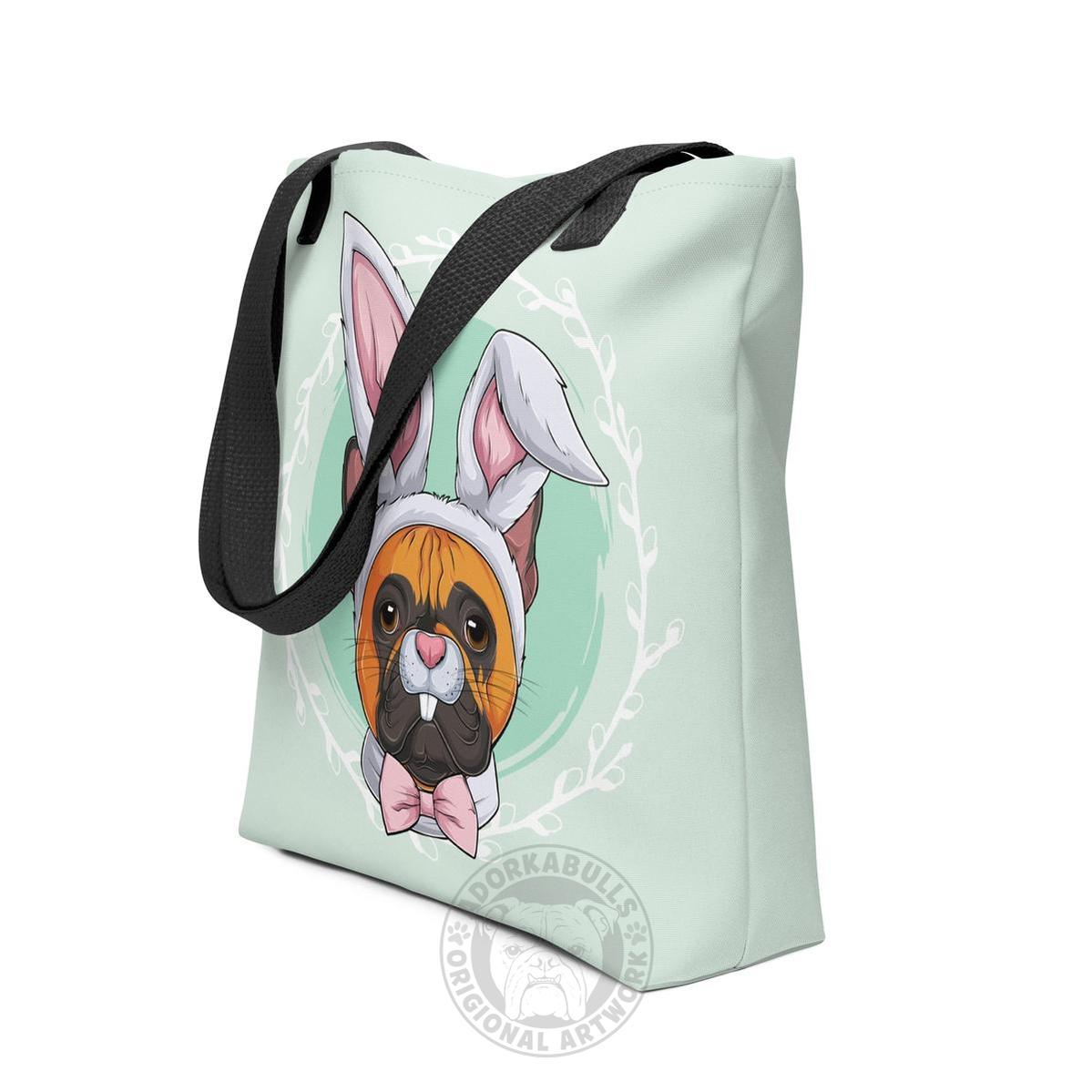 Green Easter Bunny Tote Bag