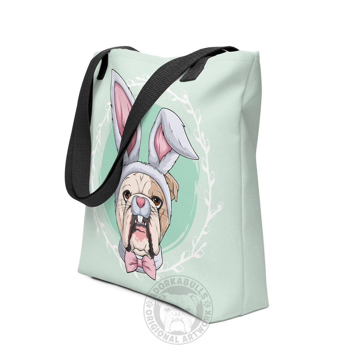 Green Easter Bunny Tote Bag