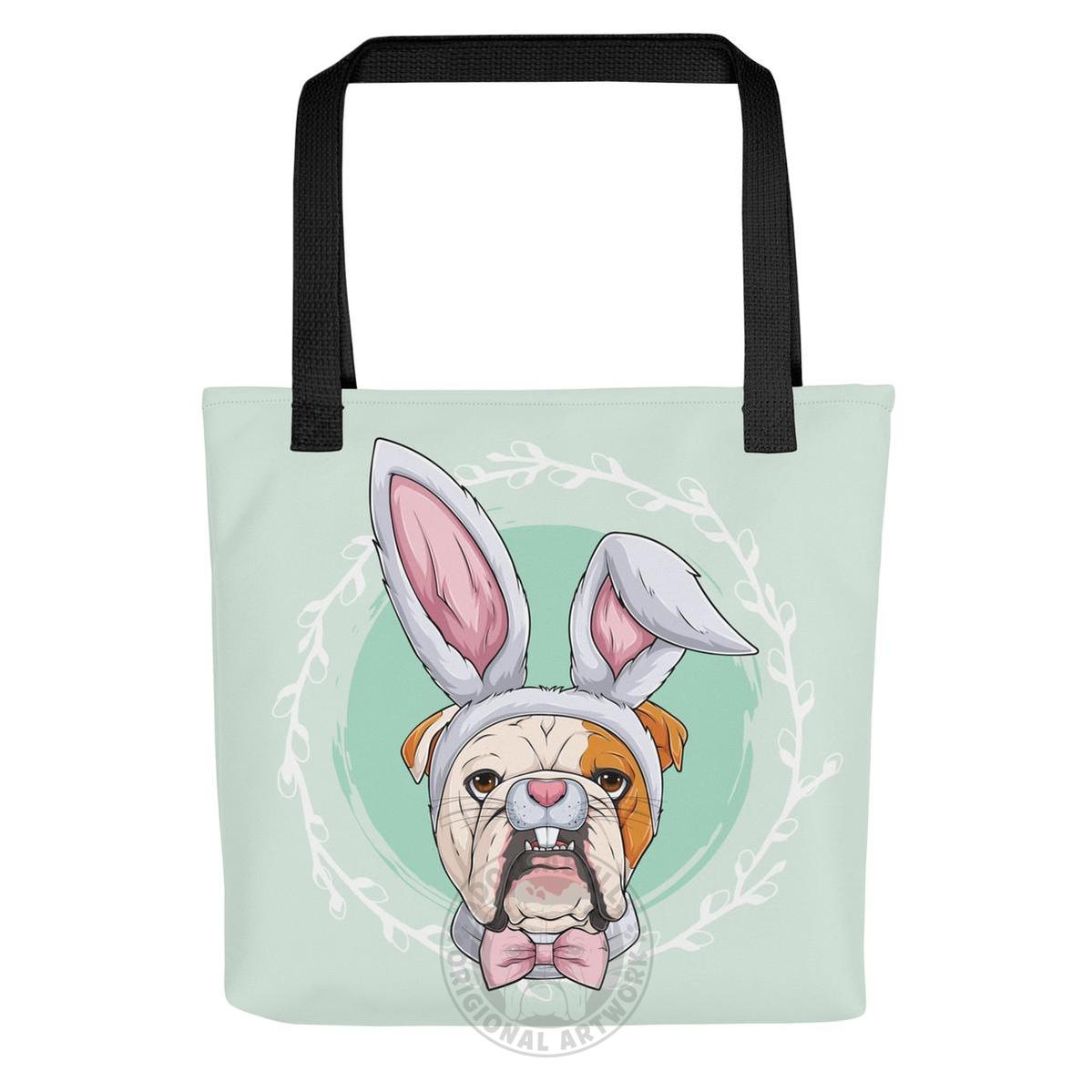 Green Easter Bunny Tote Bag