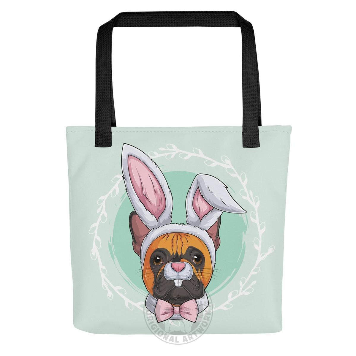 Green Easter Bunny Tote Bag