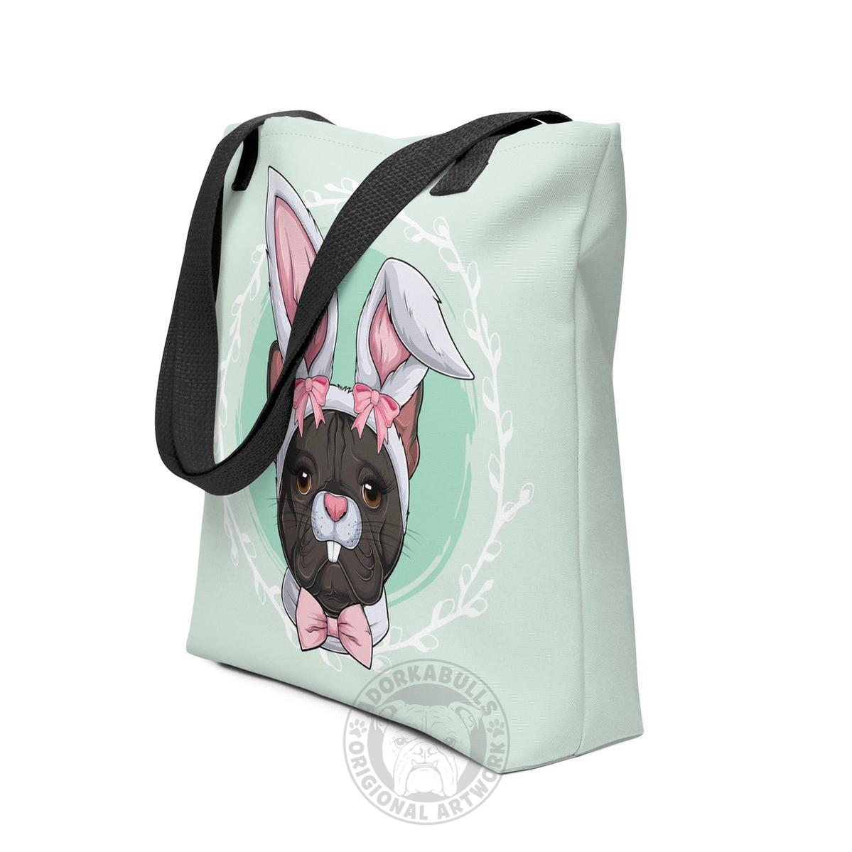 Green Easter Bunny Tote Bag