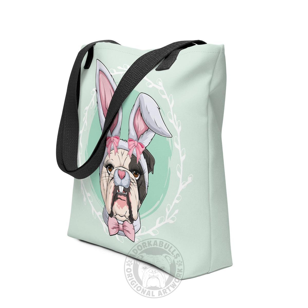 Green Easter Bunny Tote Bag