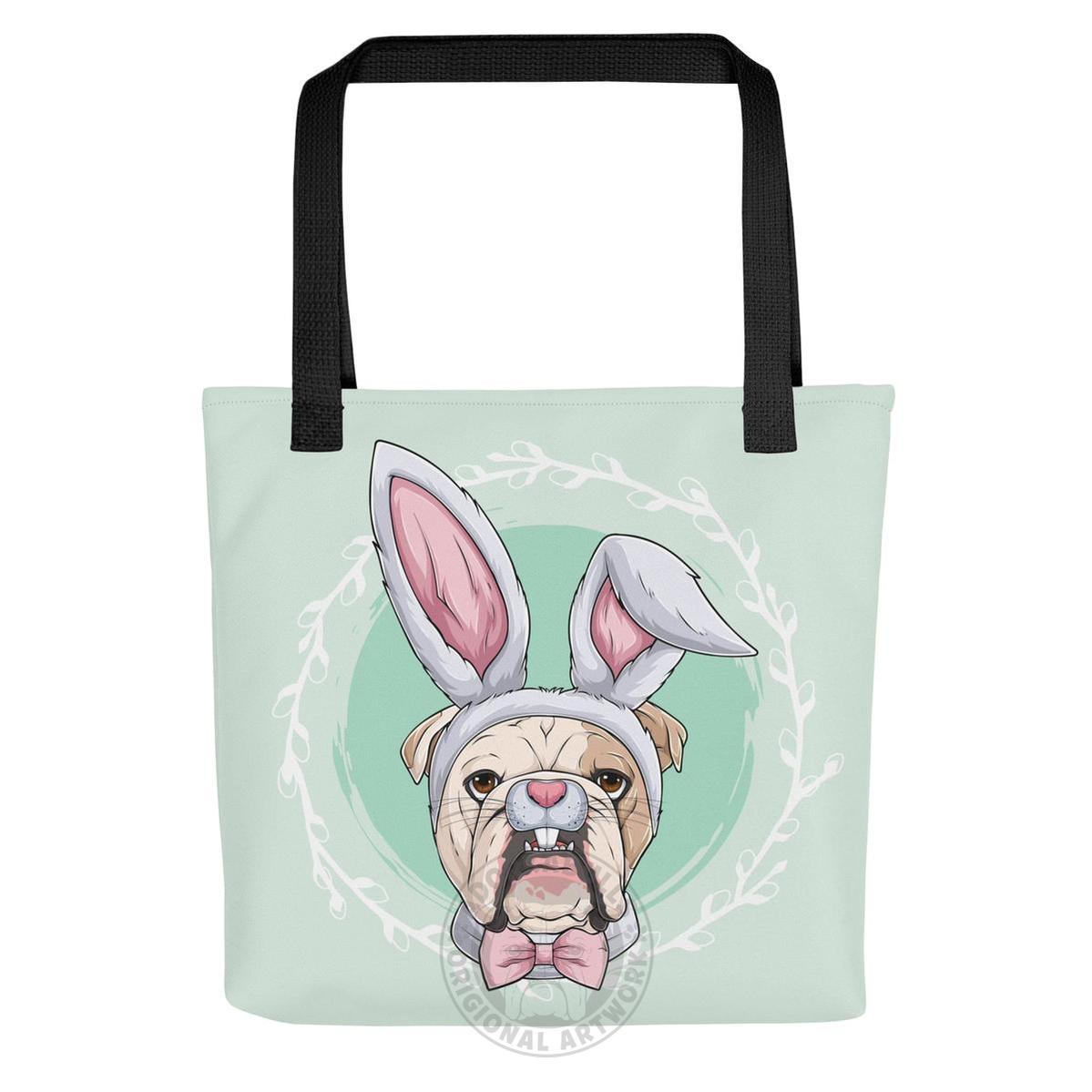 Green Easter Bunny Tote Bag