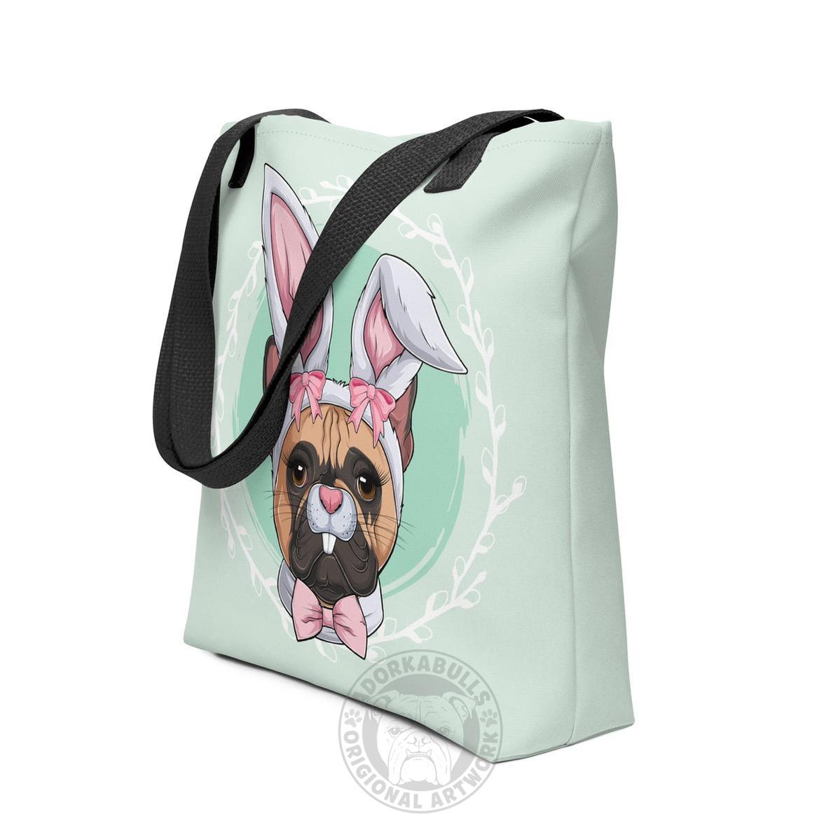 Green Easter Bunny Tote Bag