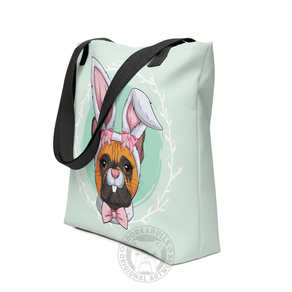 Green Easter Bunny Tote Bag
