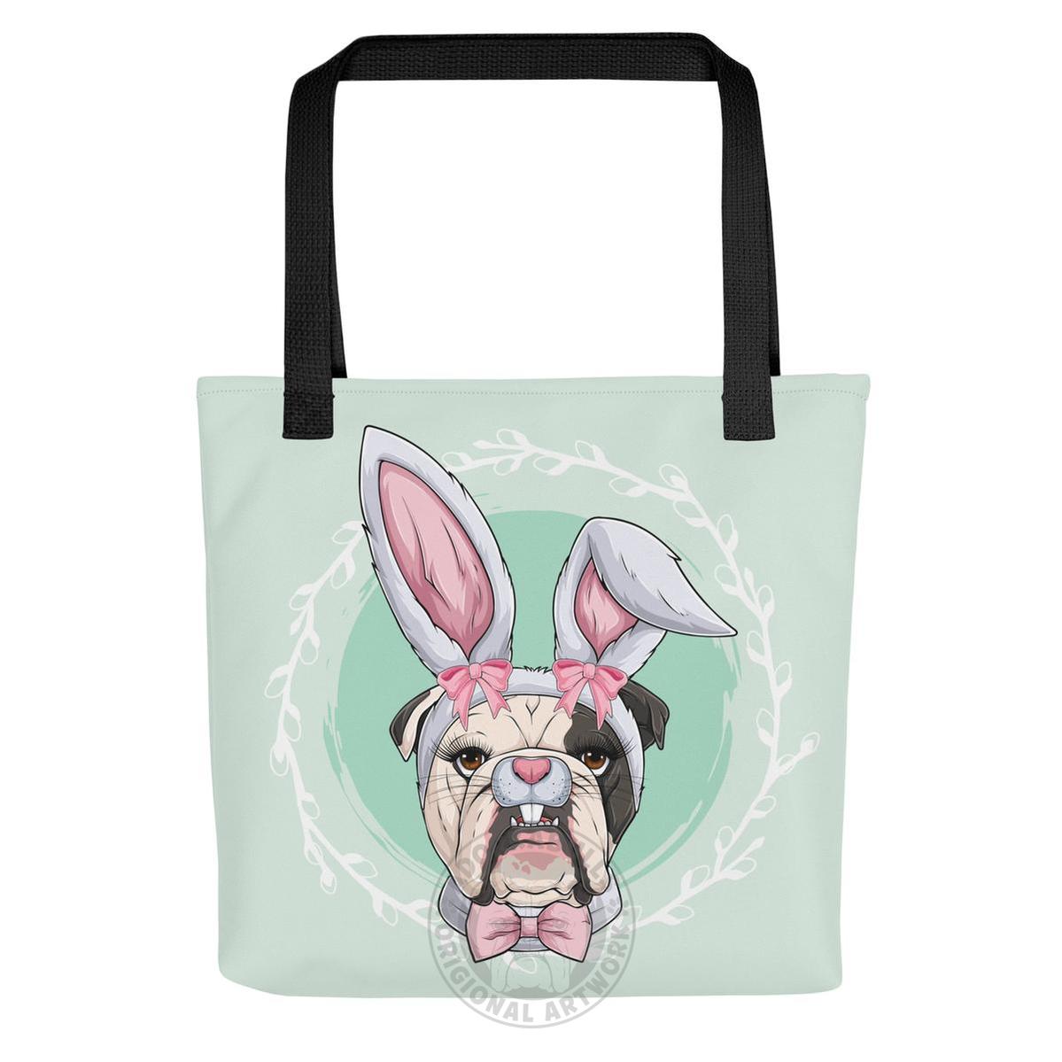 Green Easter Bunny Tote Bag