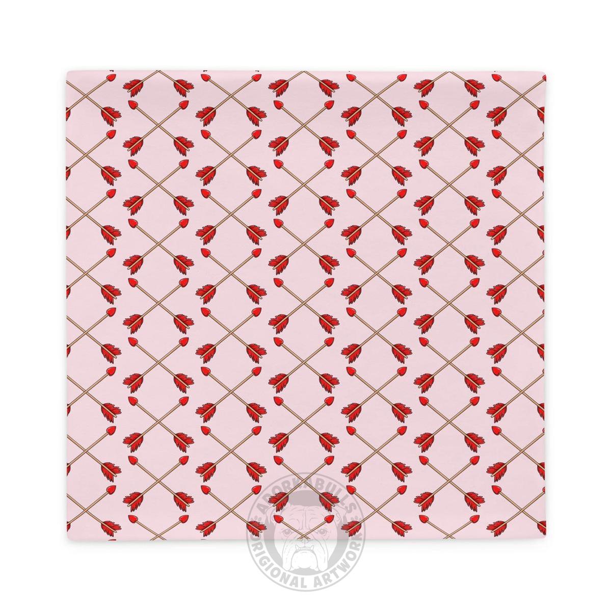 "Guilty of Love" English Bulldog Pillow Case | Fawn & White Colored Male