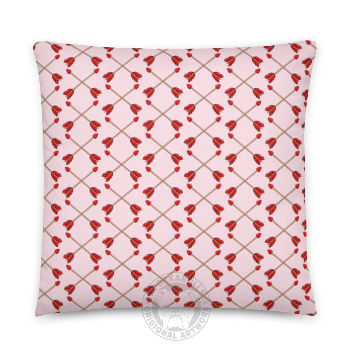 "Guilty of Love" English Bulldog Throw Pillow | Tri Colored Male