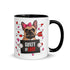 "Guilty of Love" French Bulldog Mug | Fawn & White Colored Female