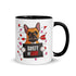 "Guilty of Love" French Bulldog Mug | Red & White Colored Male