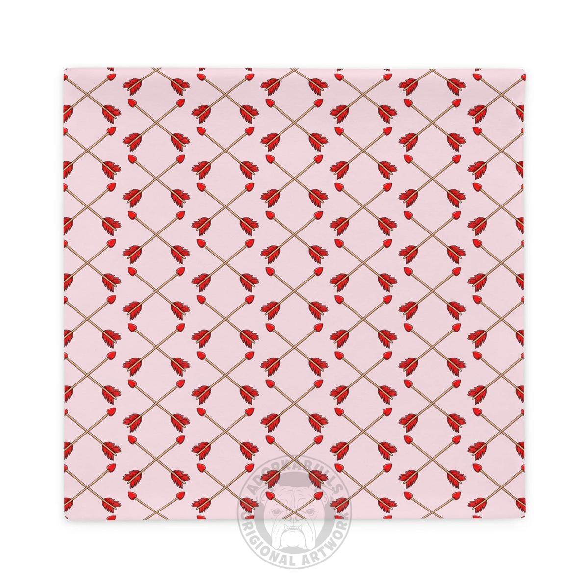"Guilty of Love" French Bulldog Pillow Case | Red & White Colored Male