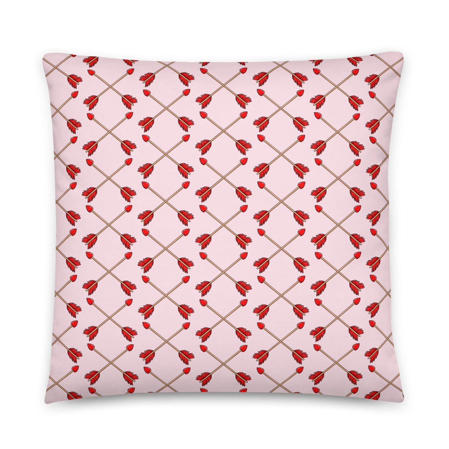 "Guilty of Love" French Bulldog Throw Pillow | Fawn & White Colored Male