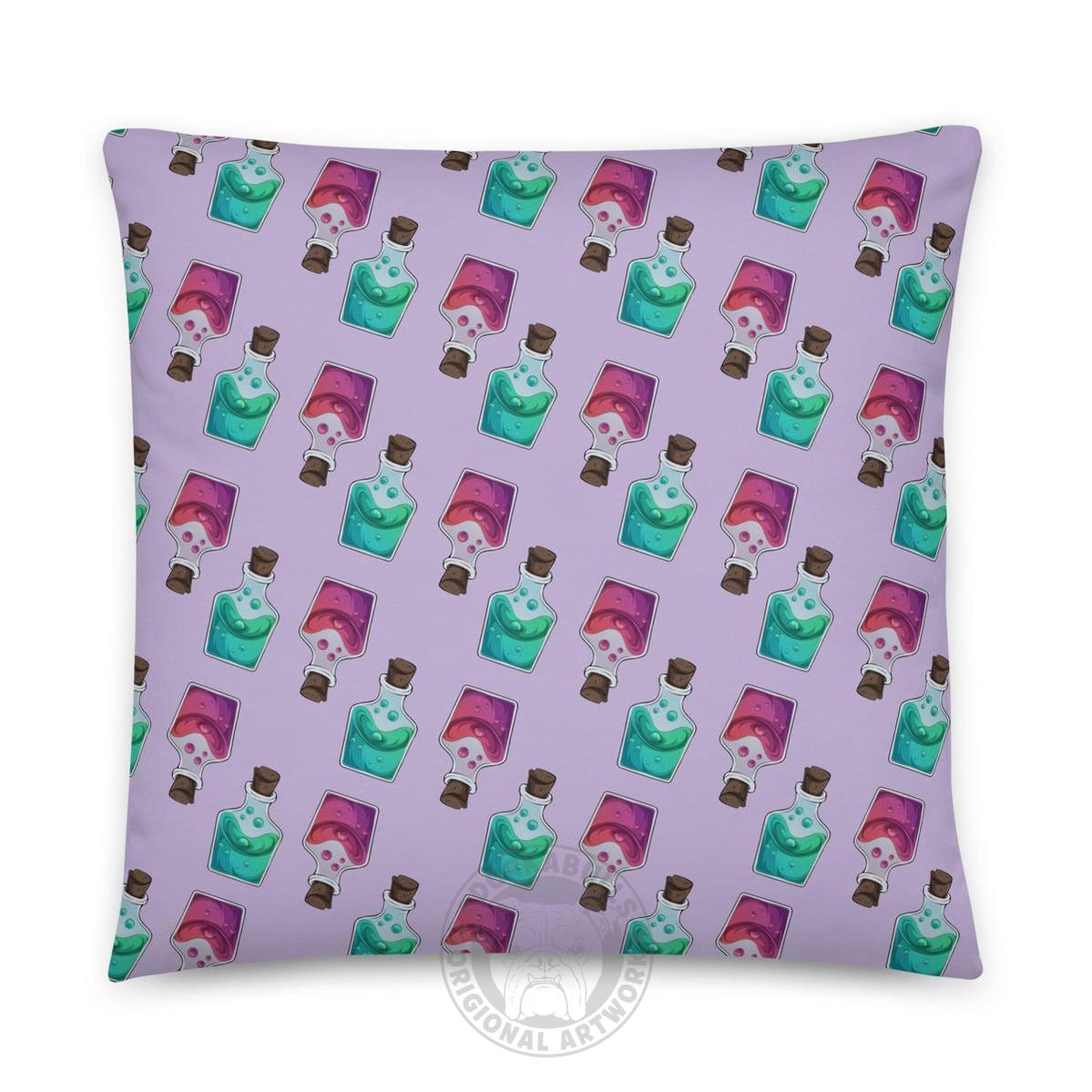Halloween Potion & Cauldron Pillow