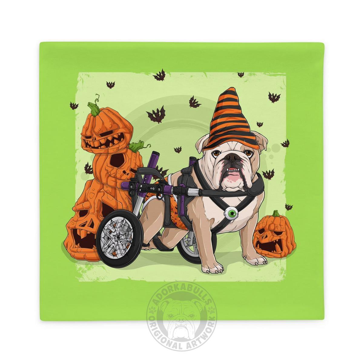 Halloween Pumpkins & Bats Pillow Case