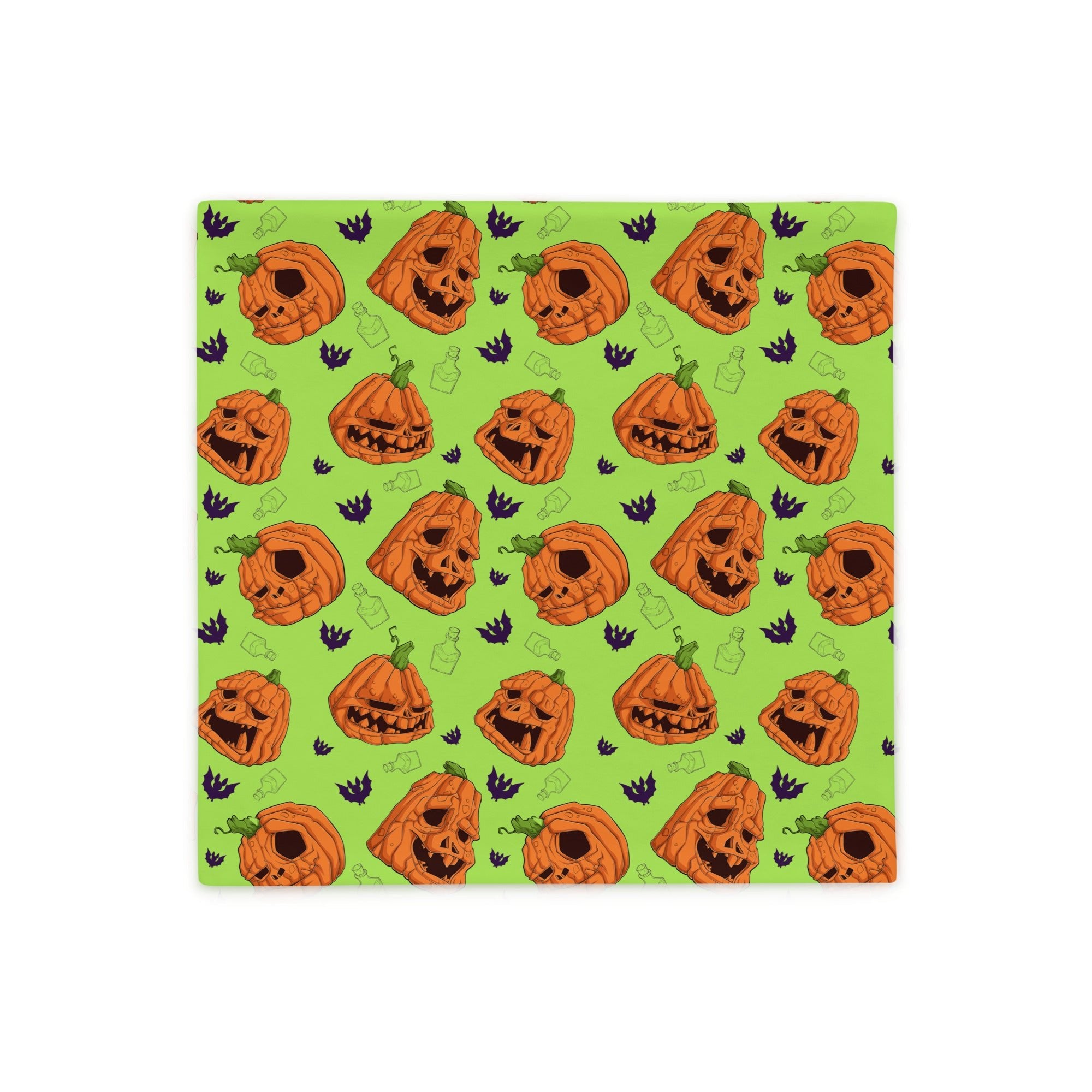 Halloween Pumpkins & Bats Pillow Case