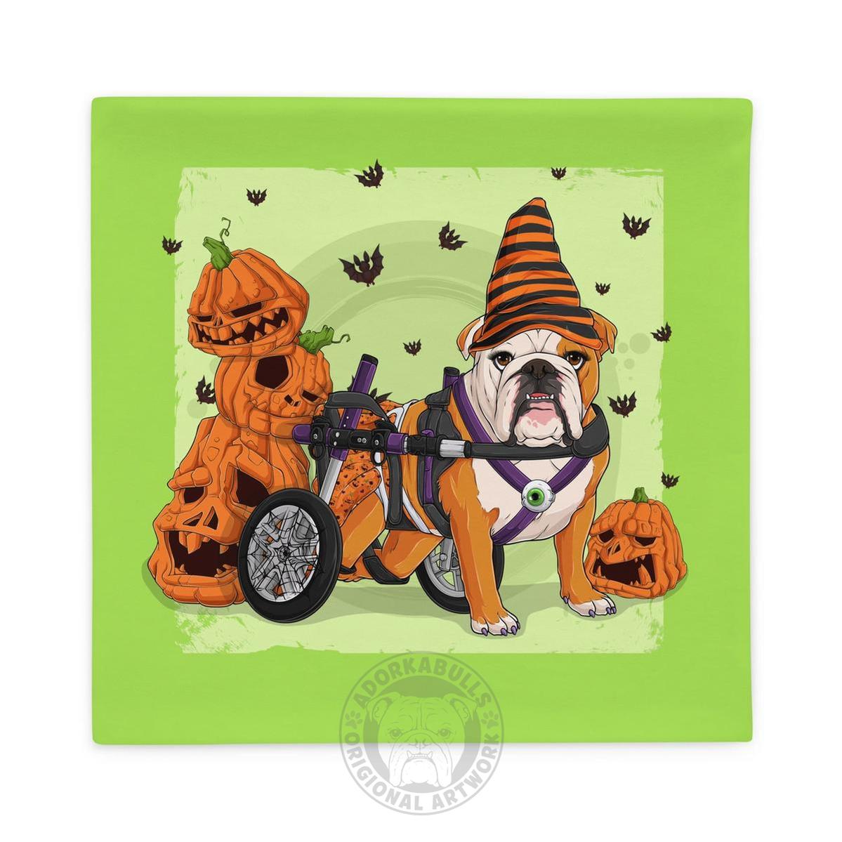 Halloween Pumpkins & Bats Pillow Case