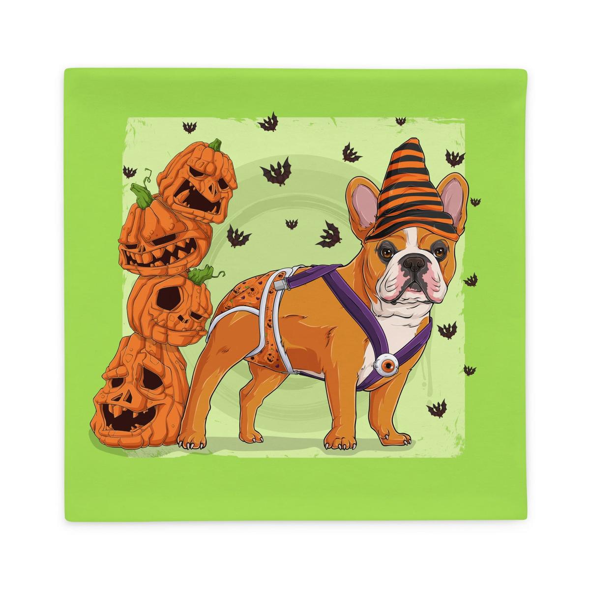 Halloween Pumpkins & Bats Pillow Case