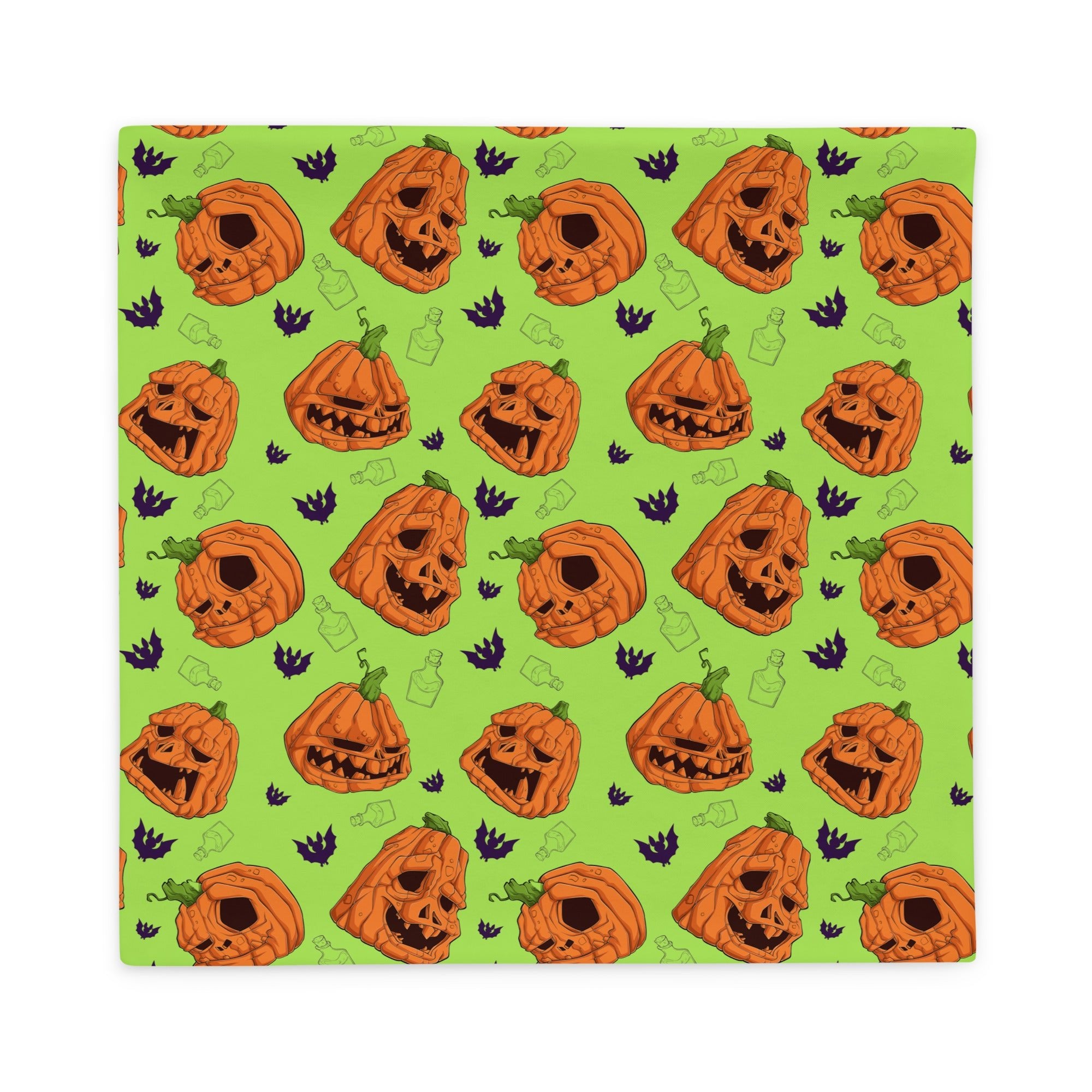 Halloween Pumpkins & Bats Pillow Case