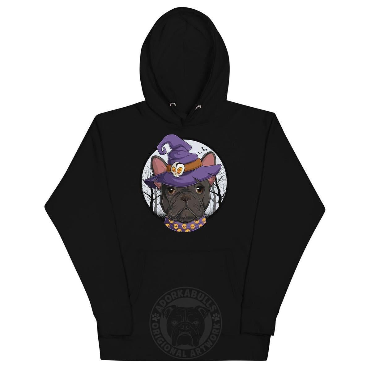 Halloween Witch Bulldog & Frenchie Hoodie