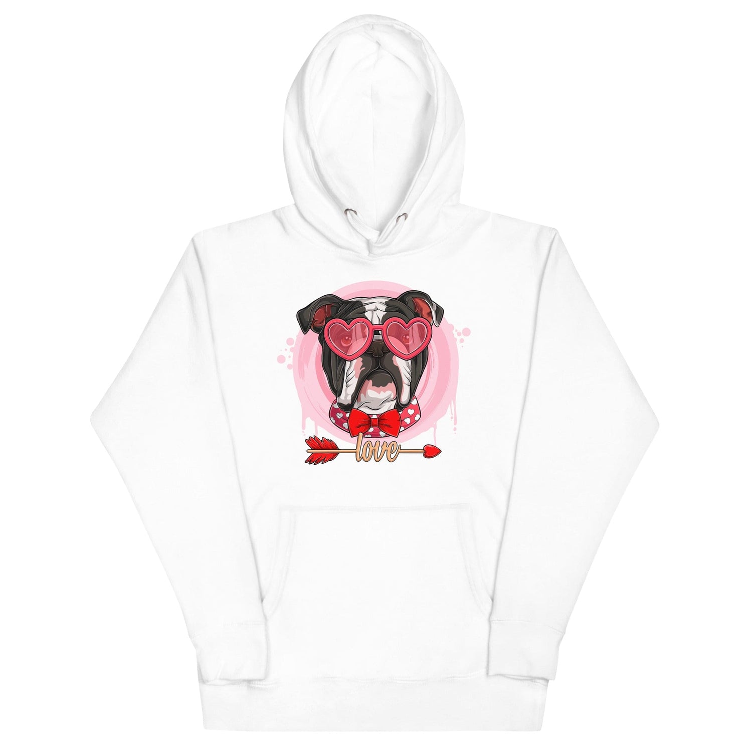 Handsome Black & White Colored Male English Bulldog Valentine&