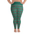 Happy French Bulldog Green Plus Size Leggings | Black & White Colored
