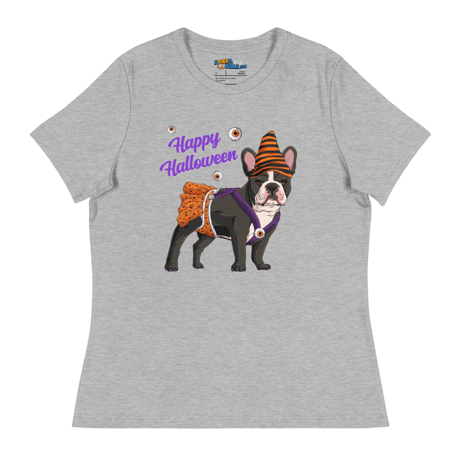 "Happy Halloween" Female Frenchie Pumpkin Women&