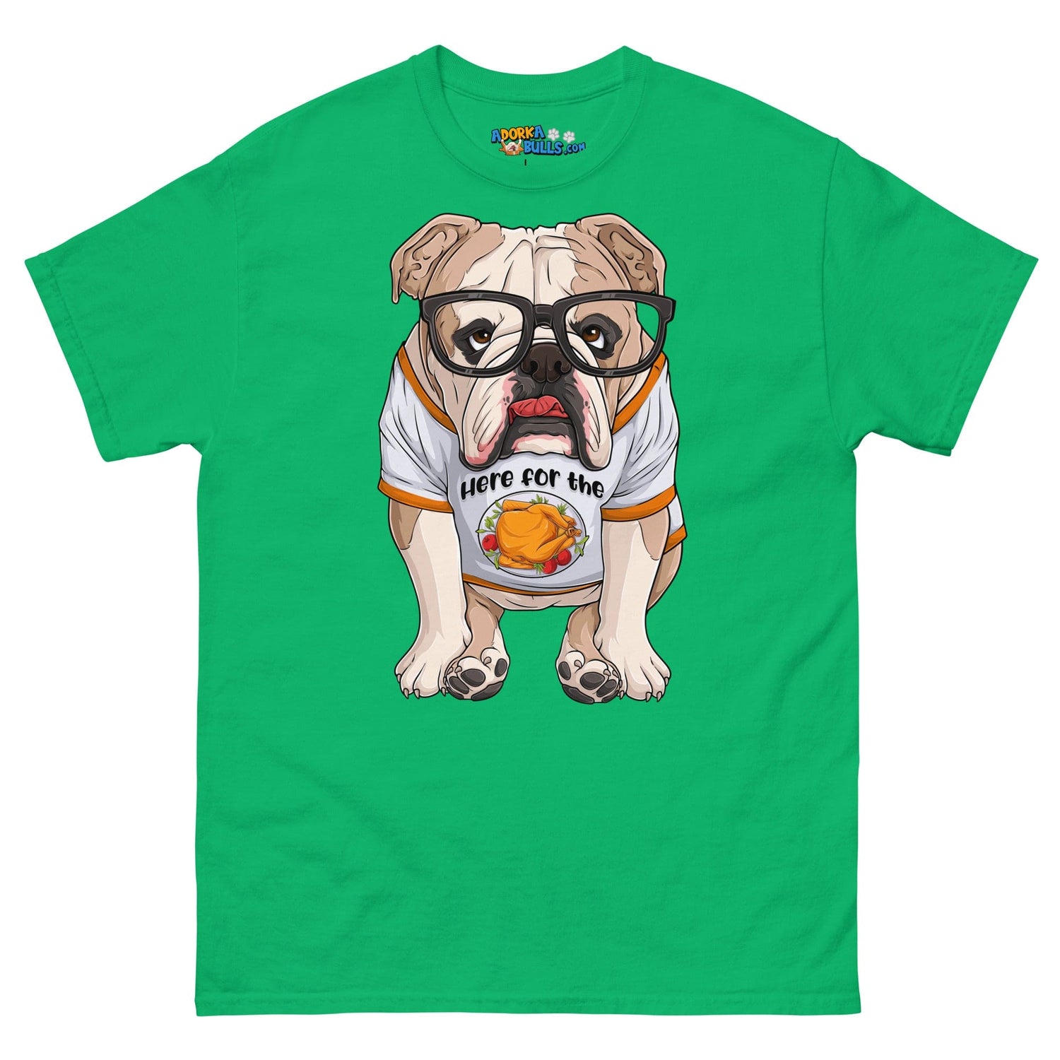 "Here For The Turkey" English Bulldog Men&