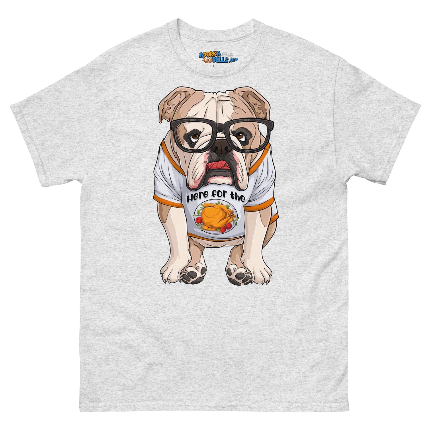 "Here For The Turkey" English Bulldog Men&