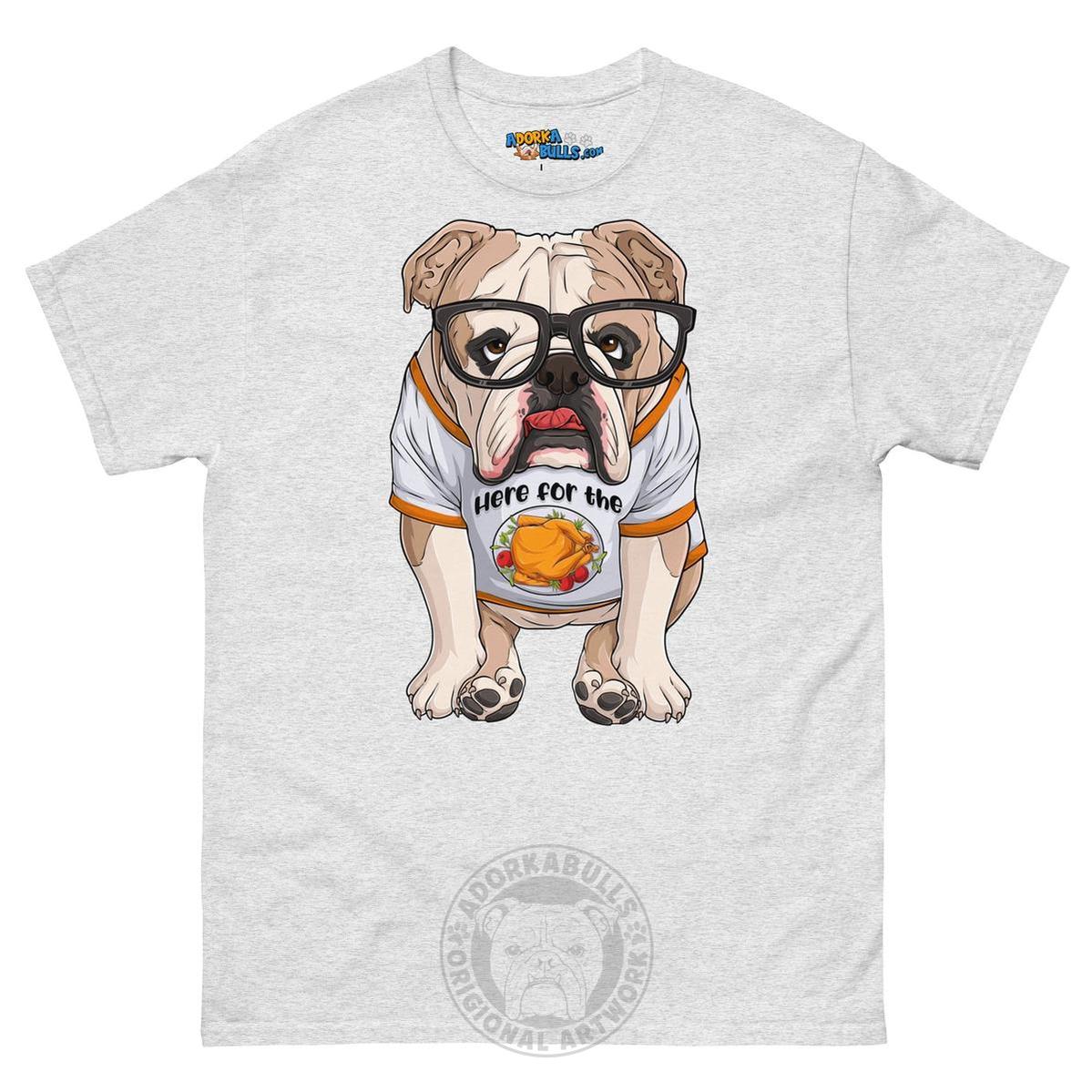 "Here For The Turkey" English Bulldog Men&