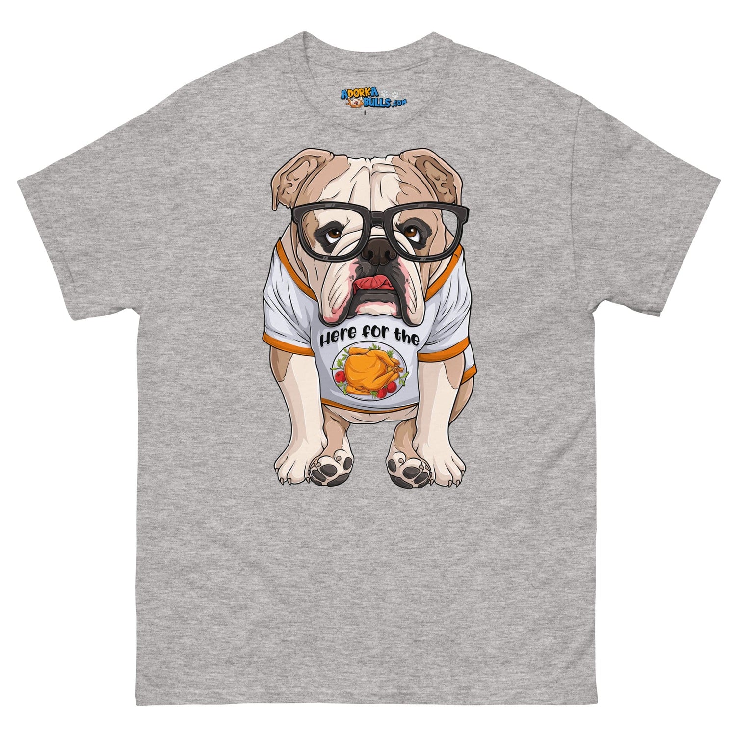 "Here For The Turkey" English Bulldog Men&
