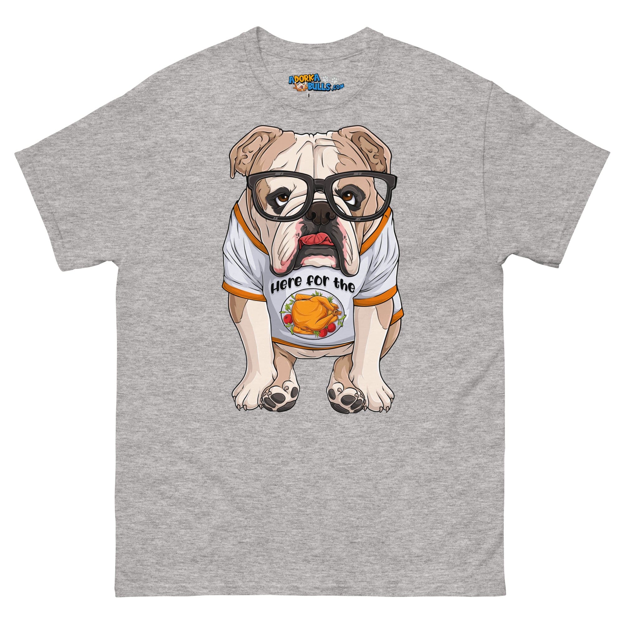 "Here For The Turkey" English Bulldog Men&