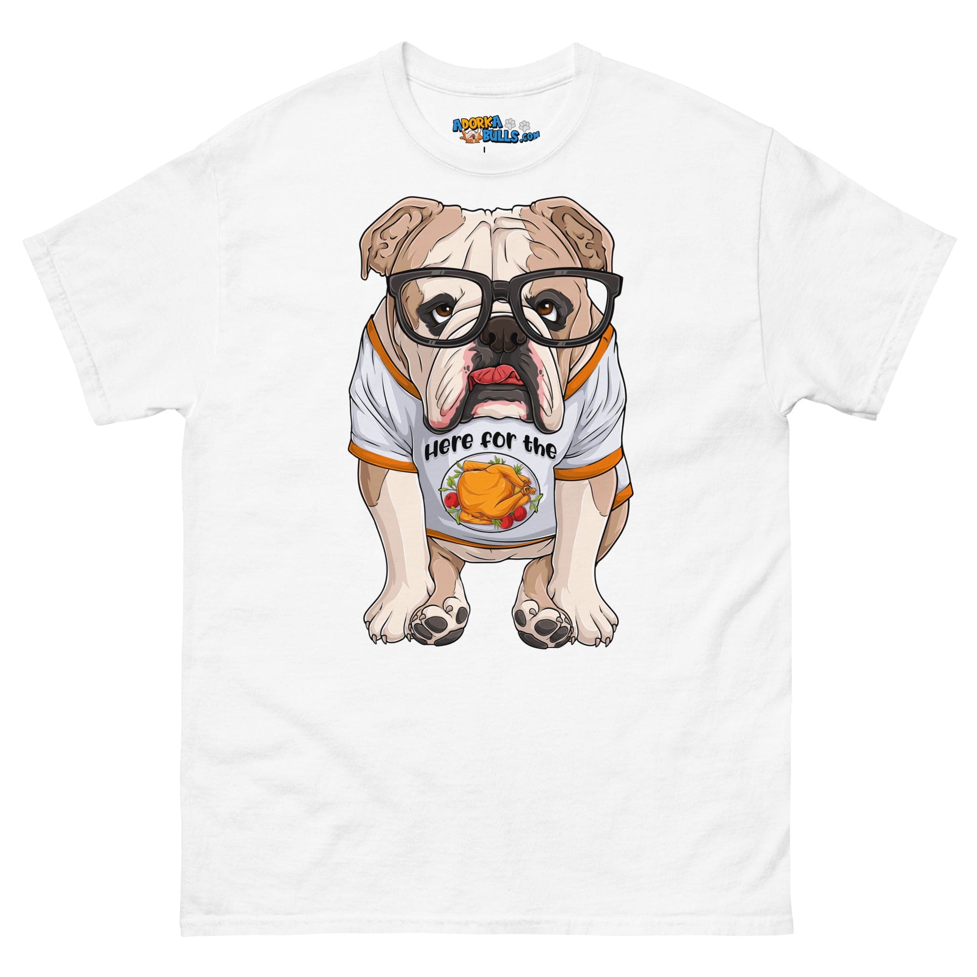 "Here For The Turkey" English Bulldog Men&