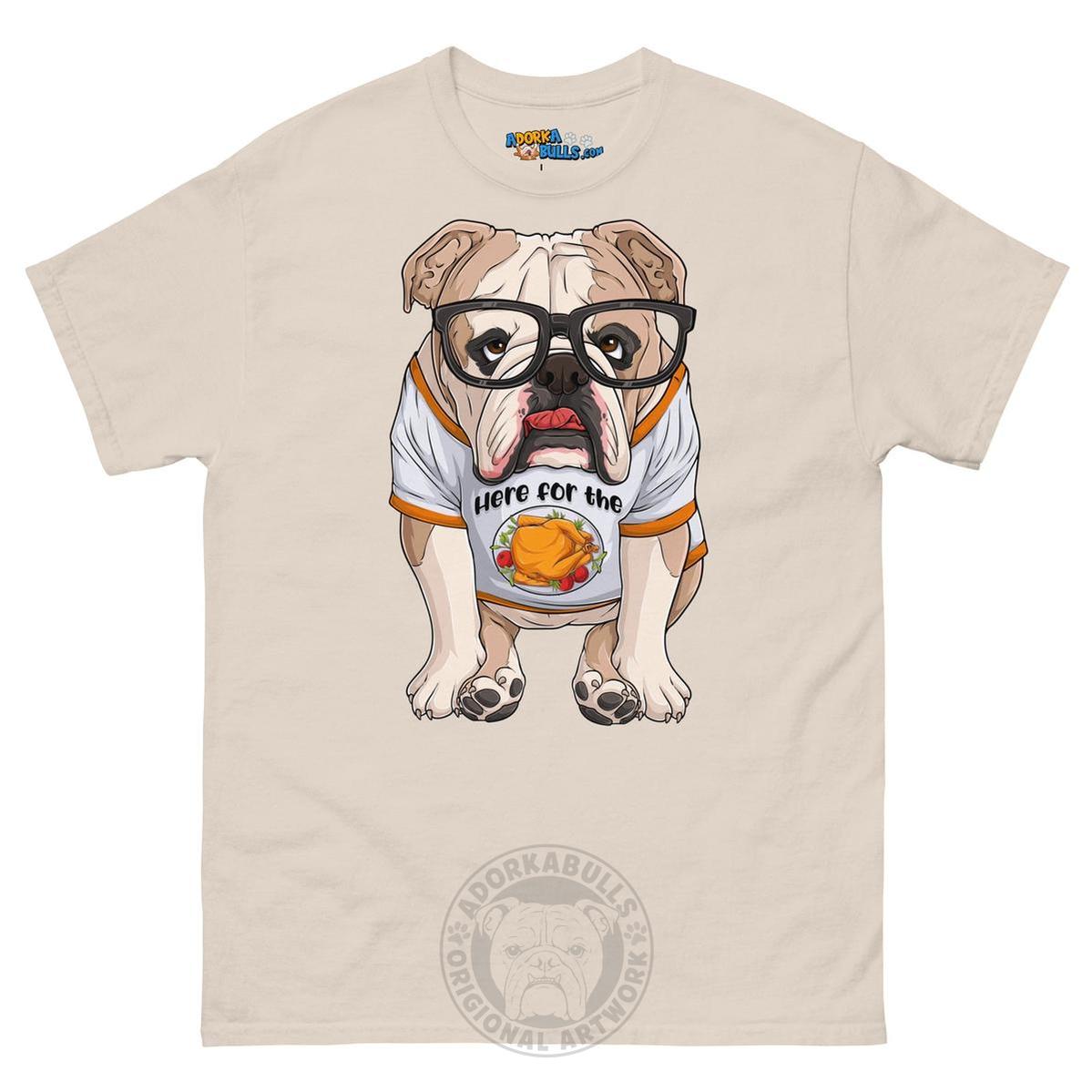 "Here For The Turkey" English Bulldog Men&